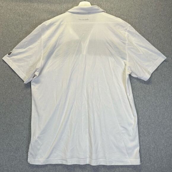 Travis Mathew Men’s Size XL Performance Stretch Polo Shirt White Short Sleeve - Picture 7 of 9